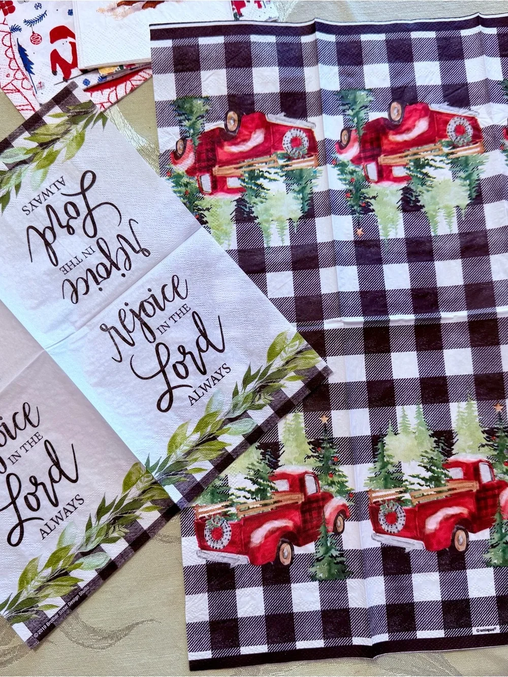 18 Different Christmas Holiday Paper Napkins Decoupage Junk Journal Craft Bundle